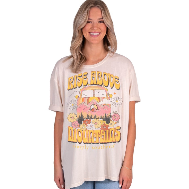 SALE Simply Southern Rise Above Mountains Over Sized - Adult & Kids T-Shirts, Sweatshirts & Hoodies apparel design preview 1