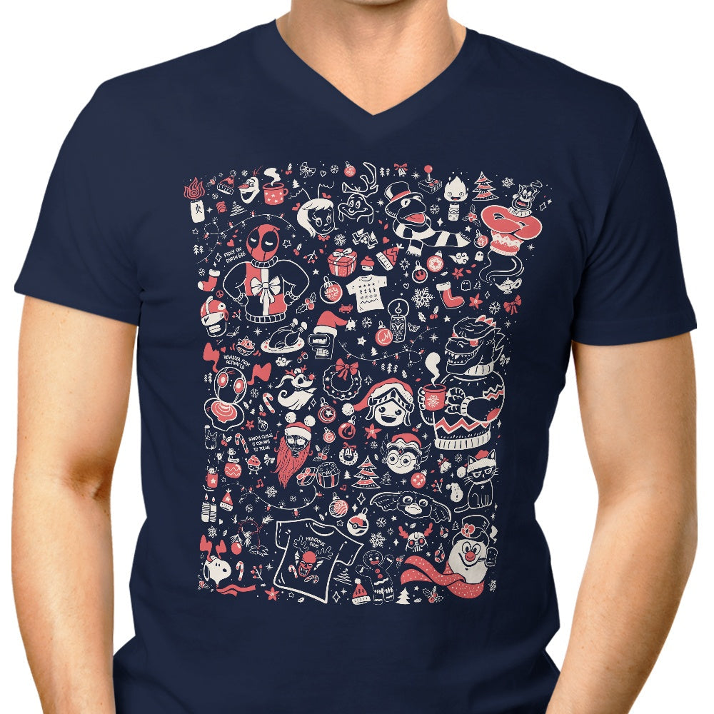 OUAT Doodles (December 2024) Men's V-Neck - Adult & Kids T-Shirts, Sweatshirts & Hoodies apparel design preview 1