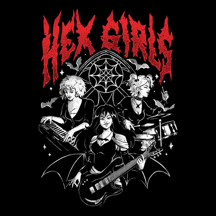 Oakhaven Goth Rock Men's V-Neck - Adult & Kids T-Shirts, Sweatshirts & Hoodies apparel design preview 2