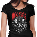 Oakhaven Goth Rock Women's V-Neck - Adult & Kids T-Shirts, Sweatshirts & Hoodies apparel design preview 1
