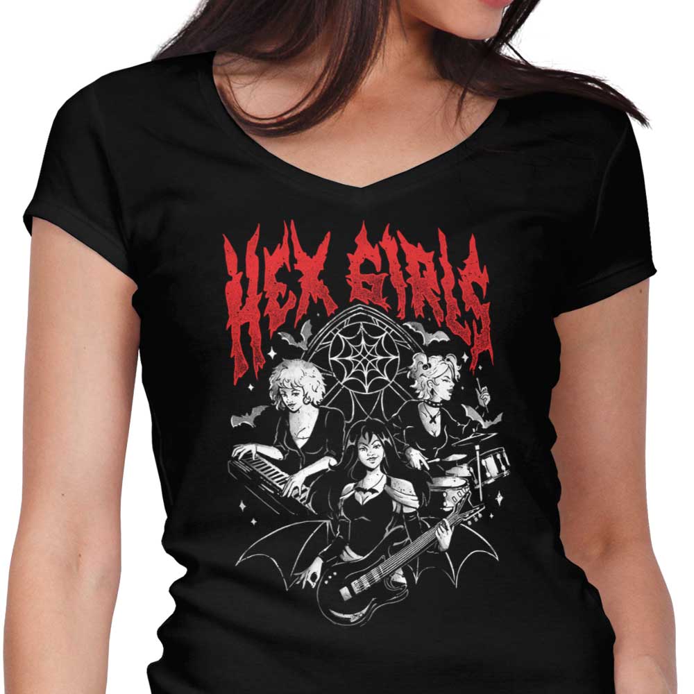 Oakhaven Goth Rock Women's V-Neck - Adult & Kids T-Shirts, Sweatshirts & Hoodies apparel design preview 1