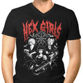 Oakhaven Goth Rock Men's V-Neck - Adult & Kids T-Shirts, Sweatshirts & Hoodies apparel design preview 1