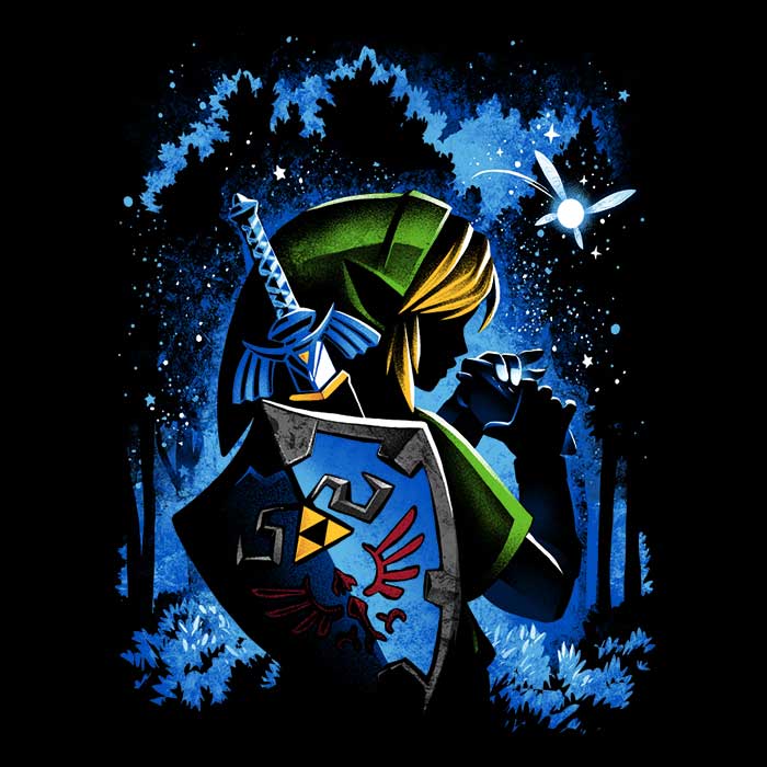 Ocarina Hero - Adult & Kids T-Shirts, Sweatshirts & Hoodies apparel design preview 2