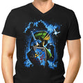 Ocarina Hero Men's V-Neck - Adult & Kids T-Shirts, Sweatshirts & Hoodies apparel design preview 1