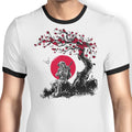 Ocarina Under the Sun Ringer - Adult & Kids T-Shirts, Sweatshirts & Hoodies apparel design preview 1
