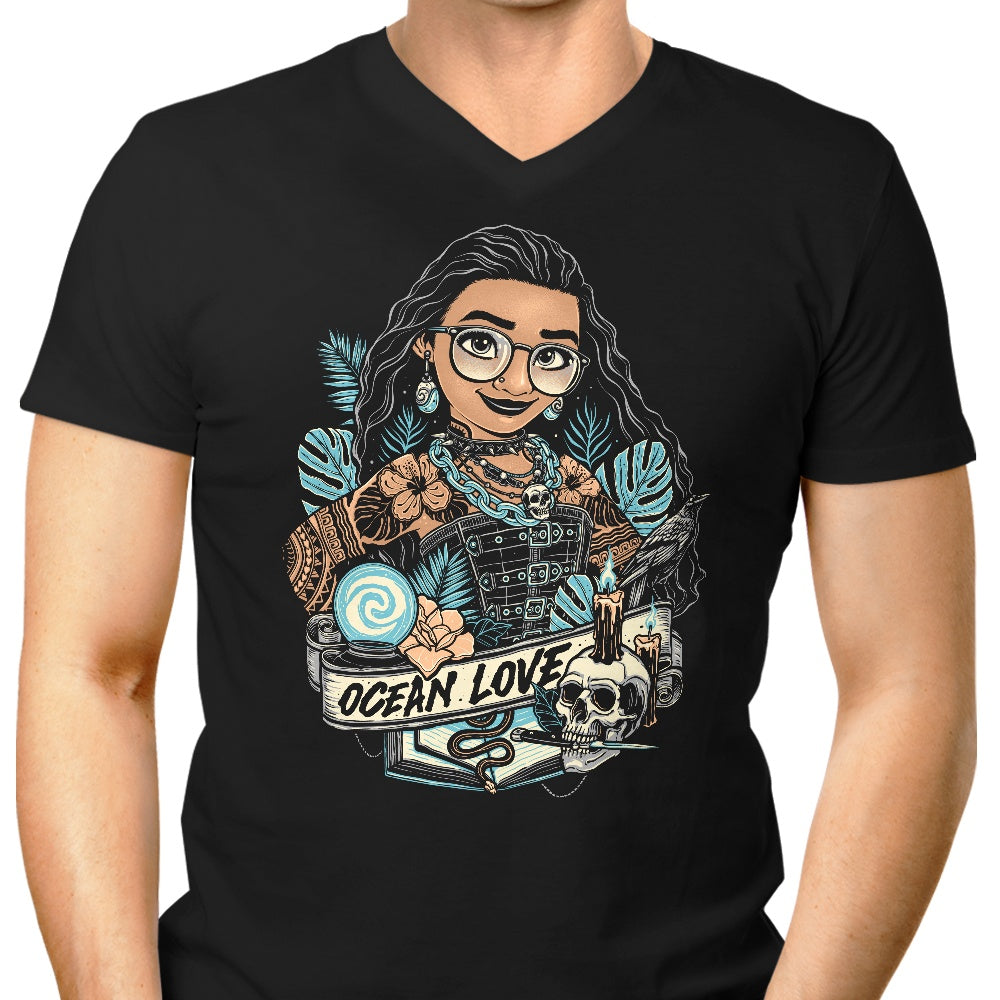 Ocean Love Men's V-Neck - Adult & Kids T-Shirts, Sweatshirts & Hoodies apparel design preview 1