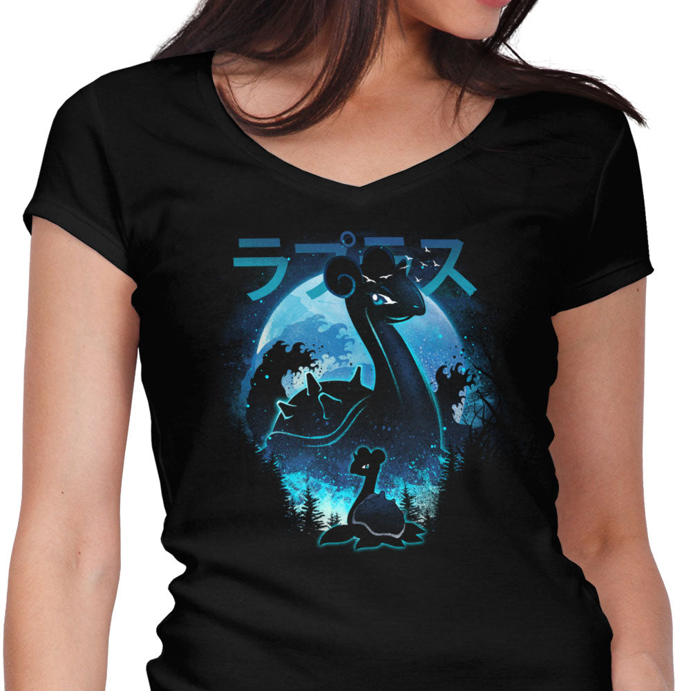 Ocean Song Women's V-Neck - Adult & Kids T-Shirts, Sweatshirts & Hoodies apparel design preview 1