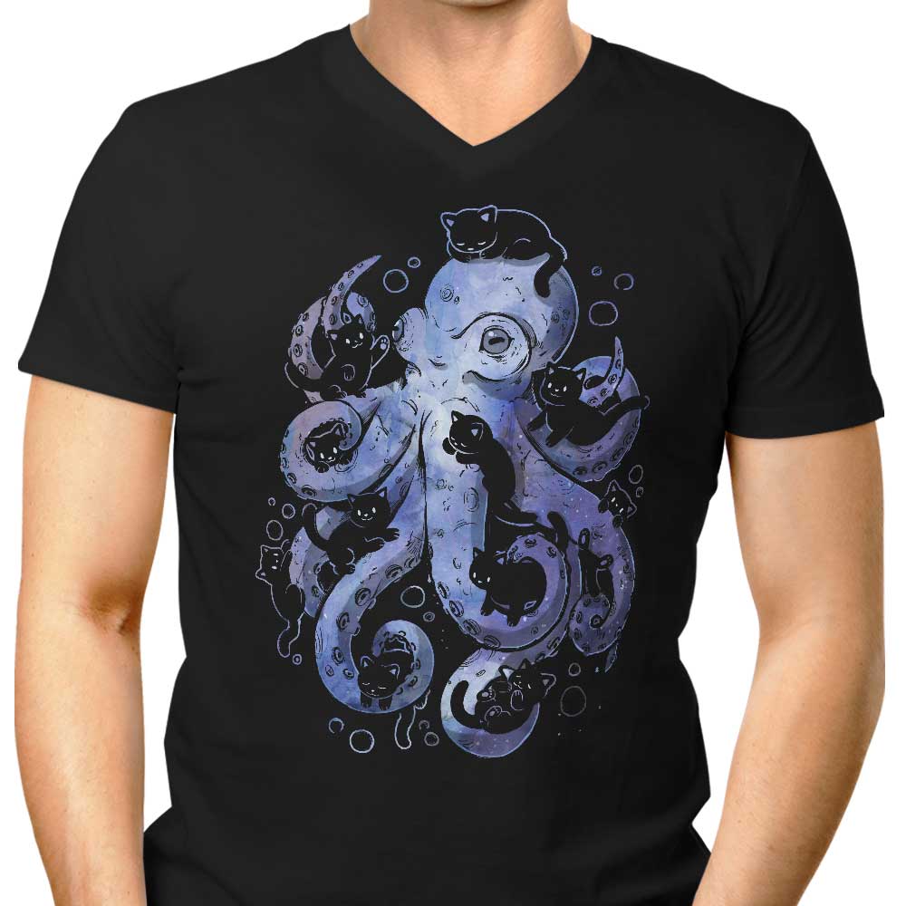 Octopurr Men's V-Neck - Adult & Kids T-Shirts, Sweatshirts & Hoodies apparel design preview 1