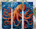 Octopus 20 oz Skinny Tumbler Cup With Straw - Adult & Kids T-Shirts, Sweatshirts & Hoodies apparel design preview 1