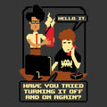 Off and On Again Coasters - Adult & Kids T-Shirts, Sweatshirts & Hoodies apparel design preview 1