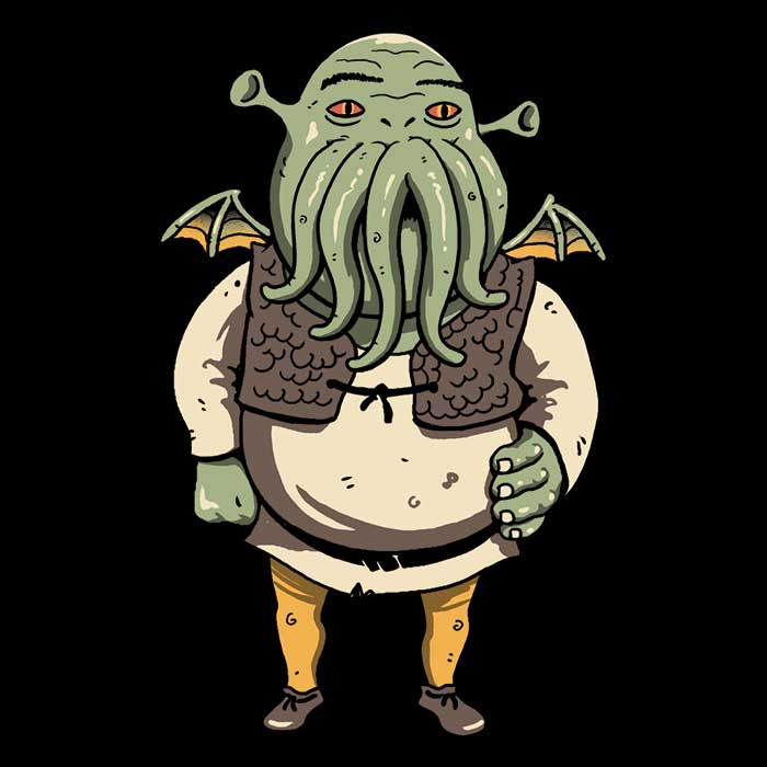 Ogre Cthulhu Coasters - Adult & Kids T-Shirts, Sweatshirts & Hoodies apparel design preview 1