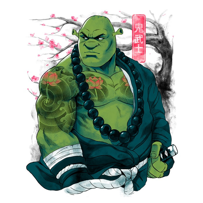 Ogre Samurai - Adult & Kids T-Shirts, Sweatshirts & Hoodies apparel design preview 2