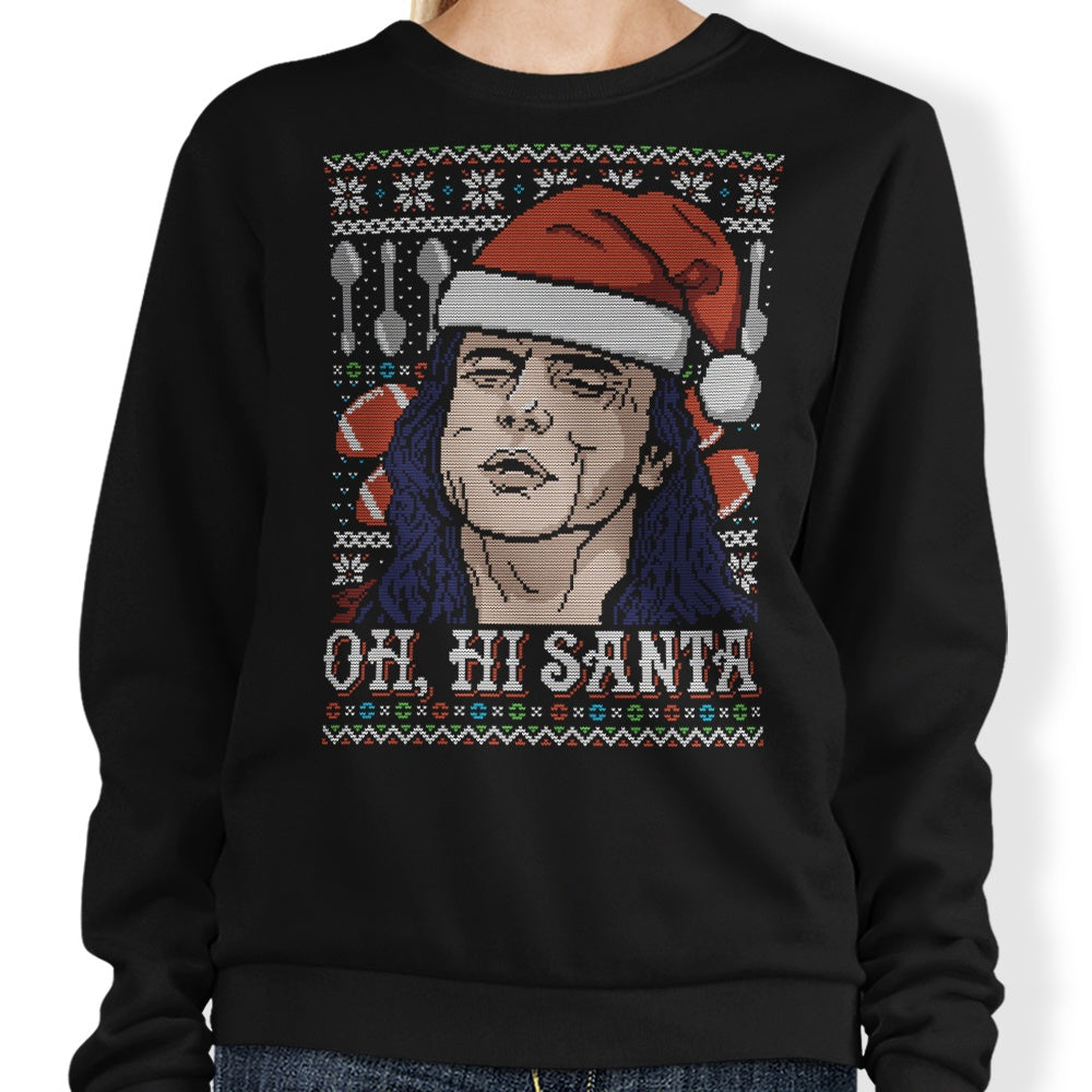 Oh Hi, Santa - Adult & Kids T-Shirts, Sweatshirts & Hoodies apparel design preview 1