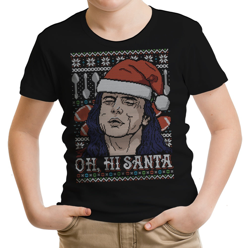 Oh Hi, Santa Youth Apparel - Adult & Kids T-Shirts, Sweatshirts & Hoodies apparel design preview 1
