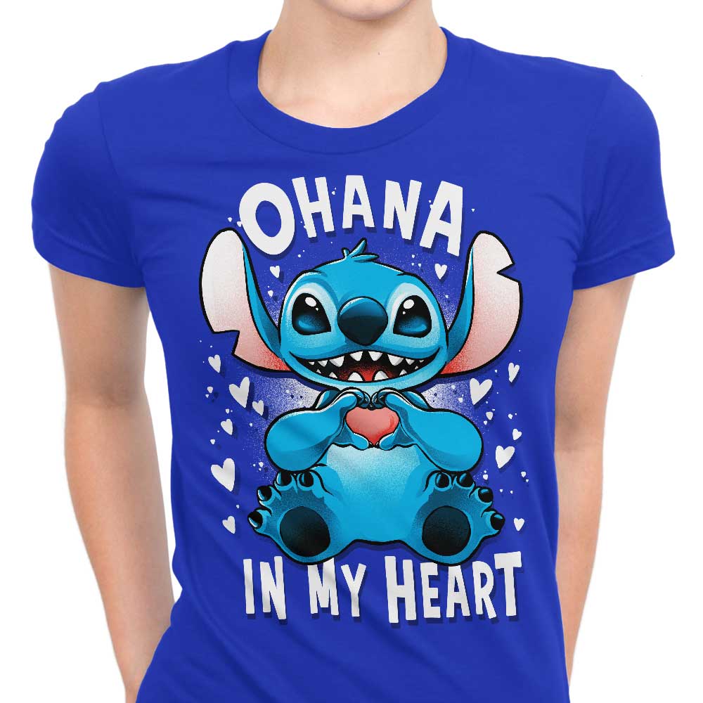 Ohana in My Heart Women's Apparel - Adult & Kids T-Shirts, Sweatshirts & Hoodies apparel design preview 1