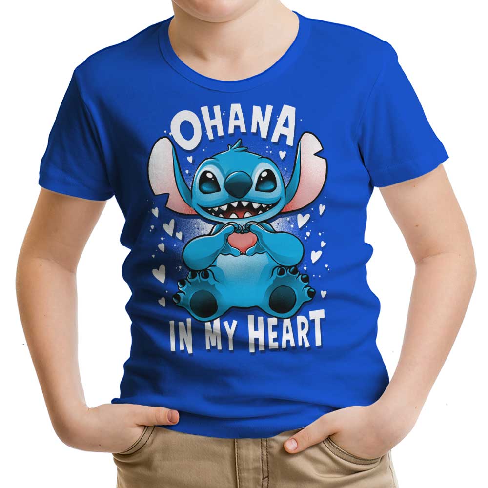 Ohana in My Heart Youth Apparel - Adult & Kids T-Shirts, Sweatshirts & Hoodies apparel design preview 1