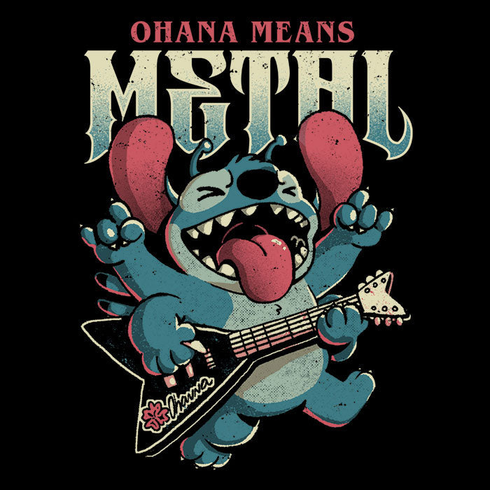 Ohana Means Metal Men's Apparel - Adult & Kids T-Shirts, Sweatshirts & Hoodies apparel design preview 2