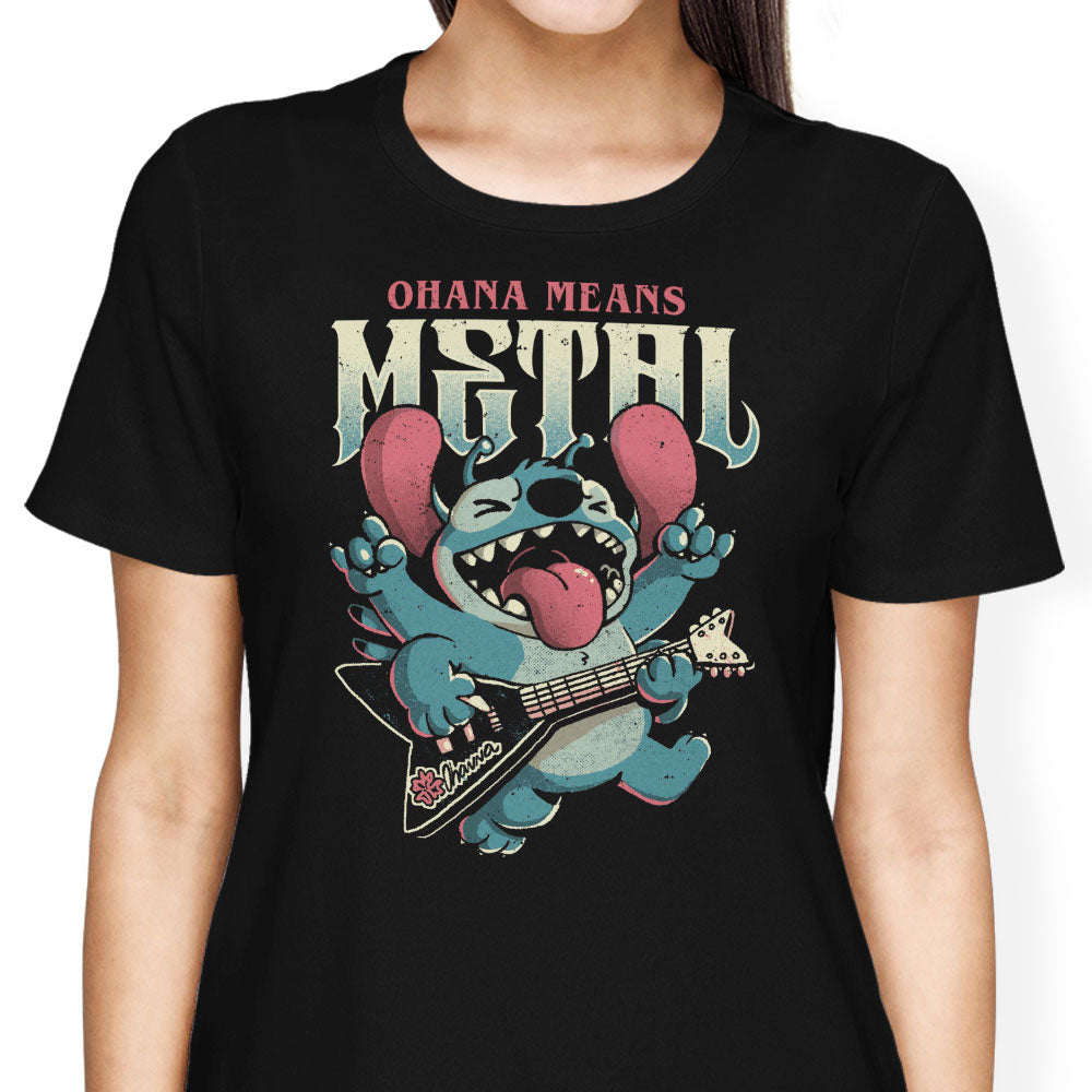 Ohana Means Metal Women's Apparel - Adult & Kids T-Shirts, Sweatshirts & Hoodies apparel design preview 1
