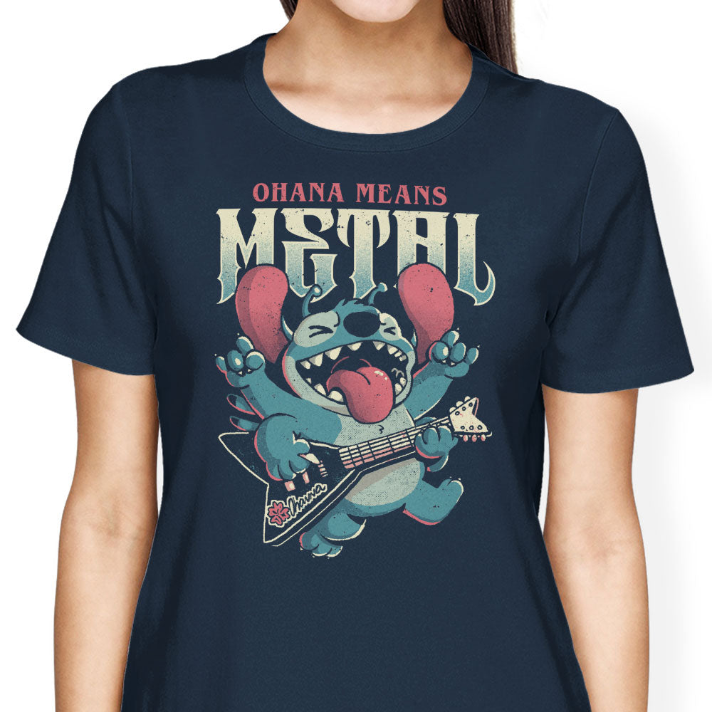 Ohana Means Metal Women's Apparel - Adult & Kids T-Shirts, Sweatshirts & Hoodies apparel design preview 2