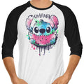Ohana Watercolormelon 3/4 Sleeve Raglan - Adult & Kids T-Shirts, Sweatshirts & Hoodies apparel design preview 1