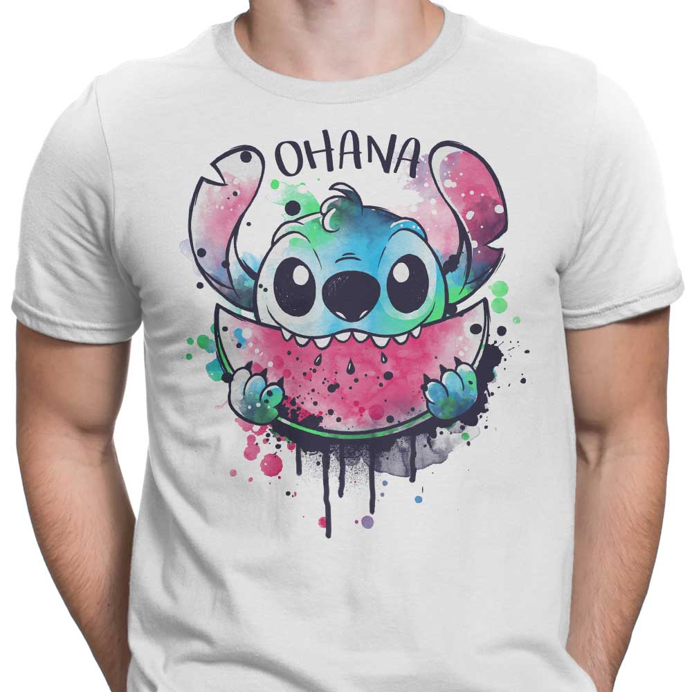 Ohana Watercolormelon Men's Apparel - Adult & Kids T-Shirts, Sweatshirts & Hoodies apparel design preview 2