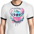 Ohana Watercolormelon Ringer - Adult & Kids T-Shirts, Sweatshirts & Hoodies apparel design preview 1