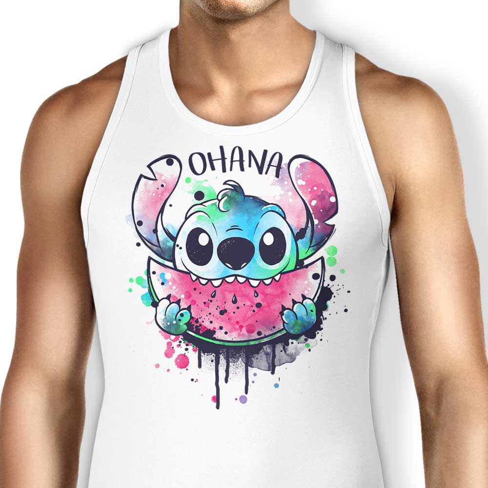 Ohana Watercolormelon Tank Top - Adult & Kids T-Shirts, Sweatshirts & Hoodies apparel design preview 1