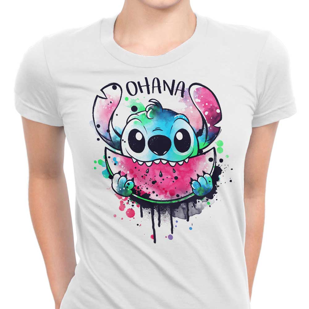 Ohana Watercolormelon Women's Apparel - Adult & Kids T-Shirts, Sweatshirts & Hoodies apparel design preview 1