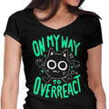 On My Way to Overreact Women's V-Neck - Adult & Kids T-Shirts, Sweatshirts & Hoodies apparel design preview 1
