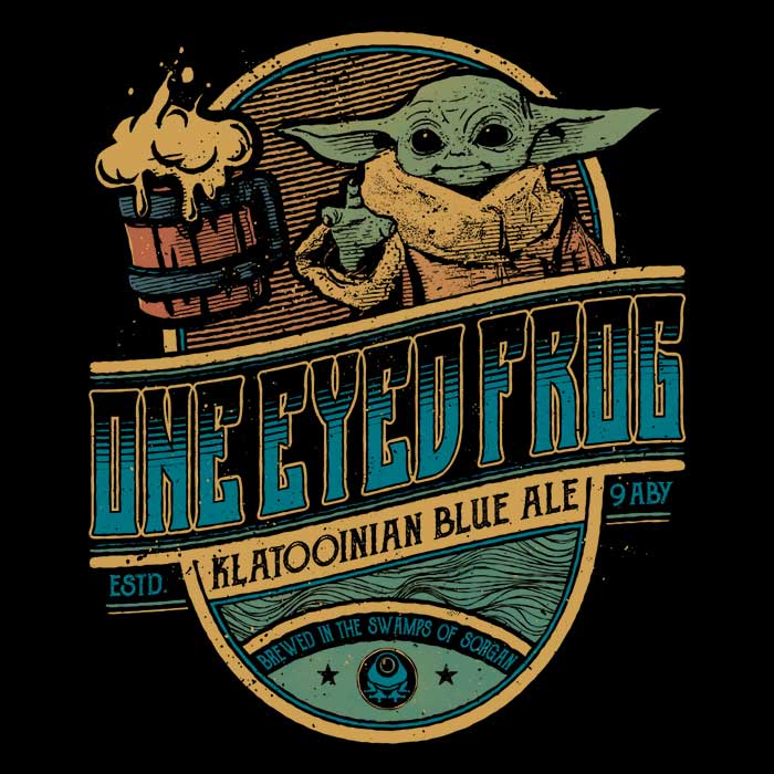 One Eyed Frog Ale Women's Apparel - Adult & Kids T-Shirts, Sweatshirts & Hoodies apparel design preview 2