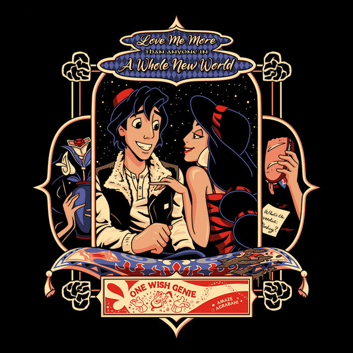 One Wish Genie Men's Apparel - Adult & Kids T-Shirts, Sweatshirts & Hoodies apparel design preview 2