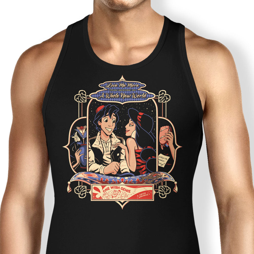 One Wish Genie Tank Top - Adult & Kids T-Shirts, Sweatshirts & Hoodies apparel design preview 1