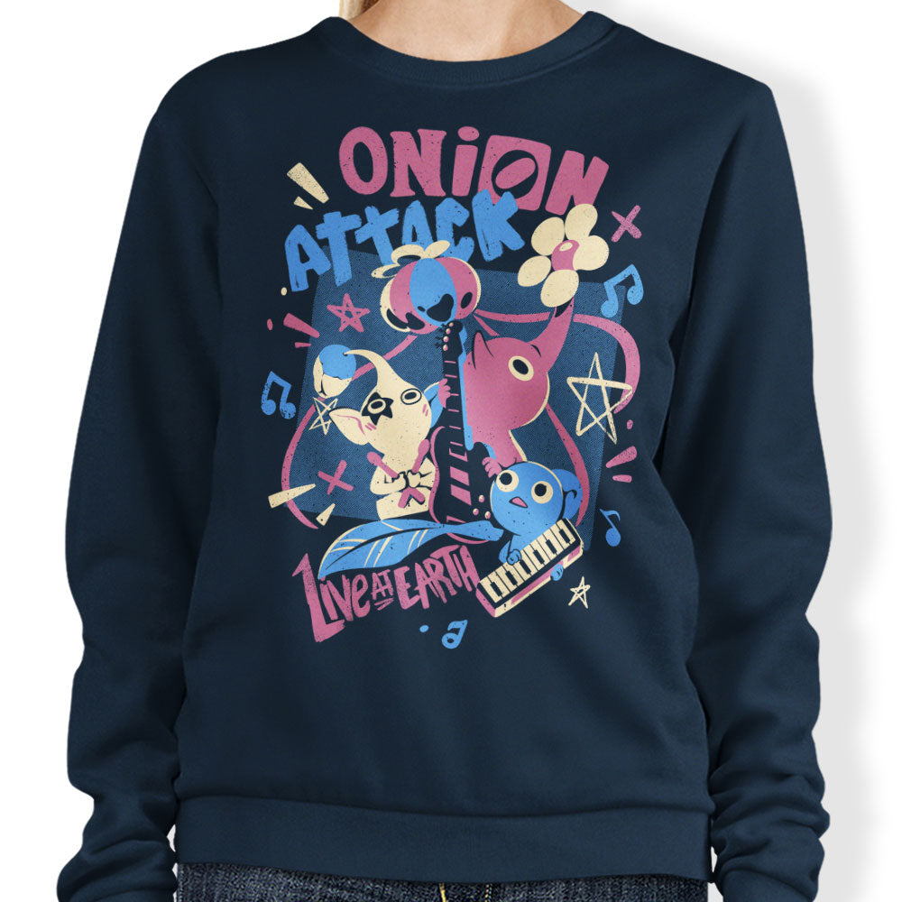 Onion Attack - Adult & Kids T-Shirts, Sweatshirts & Hoodies apparel design preview 1