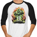 Oogie Balrog 3/4 Sleeve Raglan - Adult & Kids T-Shirts, Sweatshirts & Hoodies apparel design preview 1