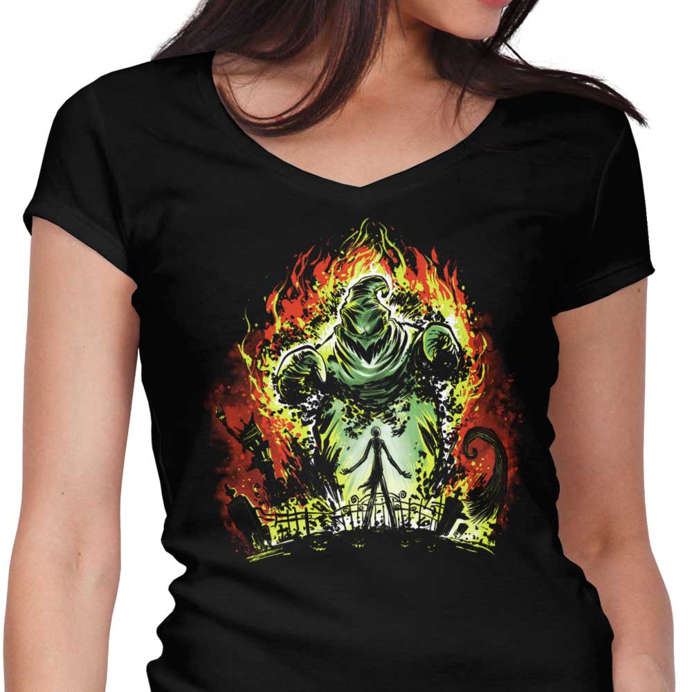 Oogie Balrog Women's V-Neck - Adult & Kids T-Shirts, Sweatshirts & Hoodies apparel design preview 1