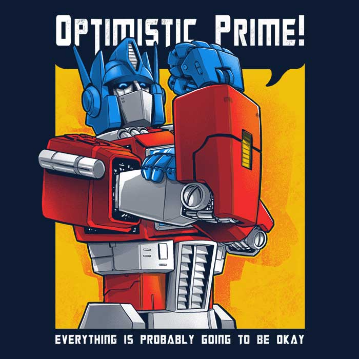 Optimistic Prime Men's Apparel - Adult & Kids T-Shirts, Sweatshirts & Hoodies apparel design preview 2