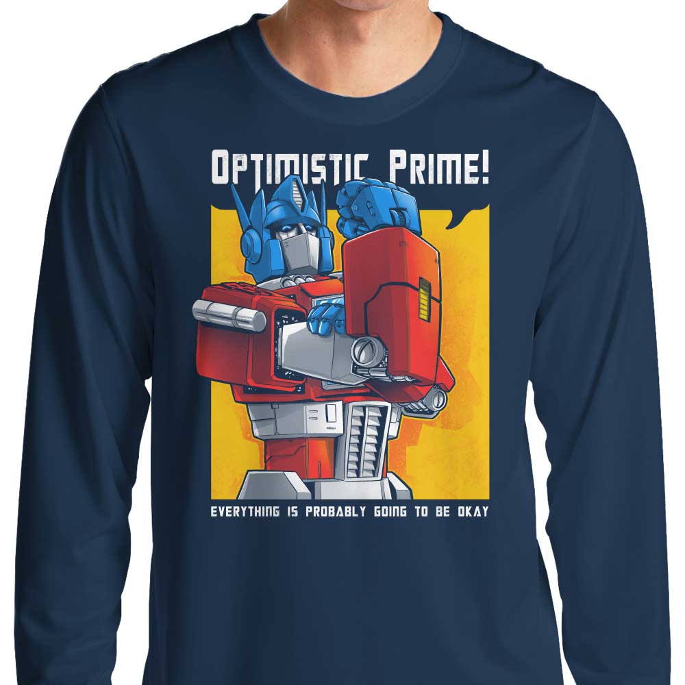 Optimistic Prime - Adult & Kids T-Shirts, Sweatshirts & Hoodies apparel design preview 1