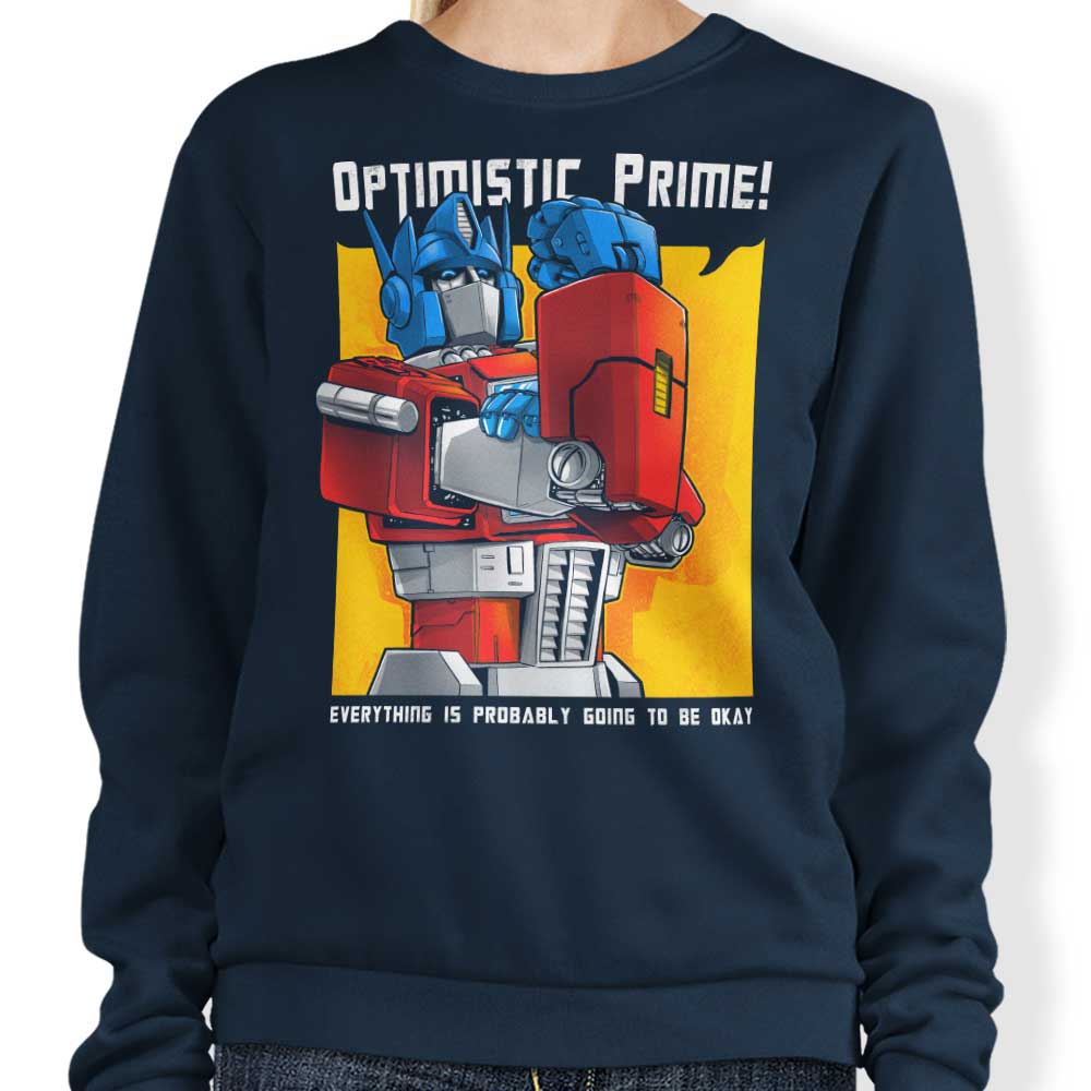 Optimistic Prime - Adult & Kids T-Shirts, Sweatshirts & Hoodies apparel design preview 1