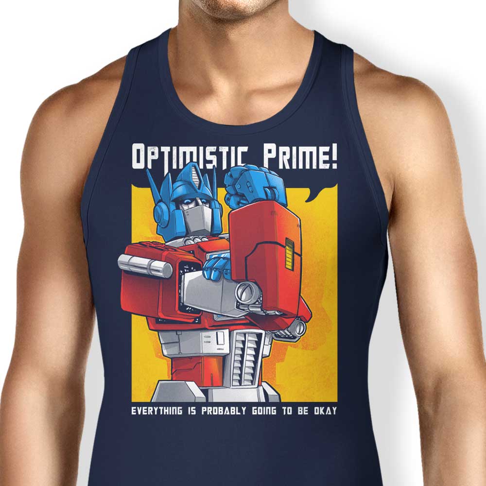 Optimistic Prime Tank Top - Adult & Kids T-Shirts, Sweatshirts & Hoodies apparel design preview 1
