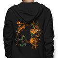 Orange Partying Ninja - Adult & Kids T-Shirts, Sweatshirts & Hoodies apparel design preview 1