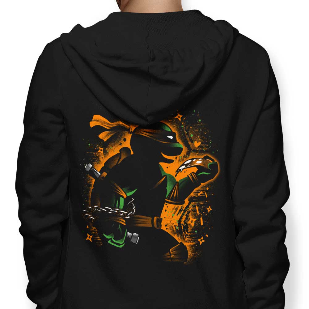 Orange Partying Ninja - Adult & Kids T-Shirts, Sweatshirts & Hoodies apparel design preview 1