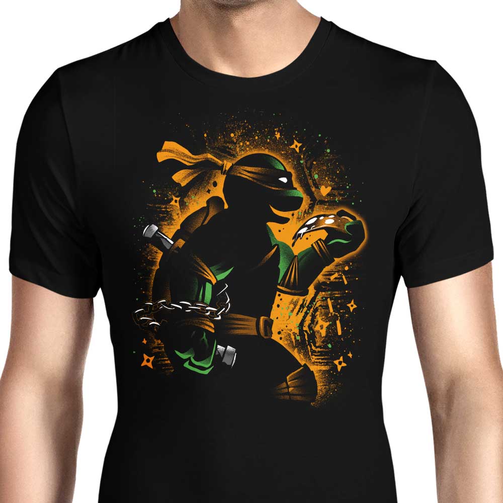 Orange Partying Ninja Men's Apparel - Adult & Kids T-Shirts, Sweatshirts & Hoodies apparel design preview 1