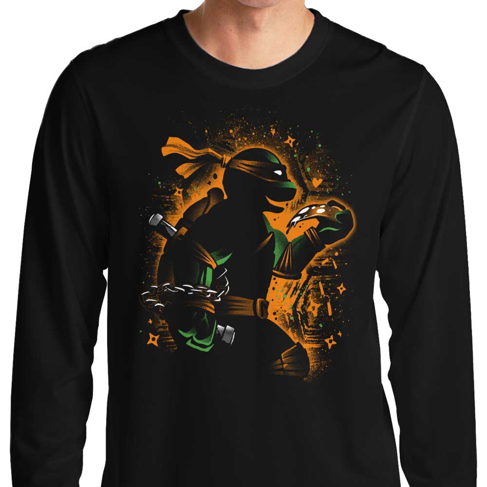 Orange Partying Ninja - Adult & Kids T-Shirts, Sweatshirts & Hoodies apparel design preview 1