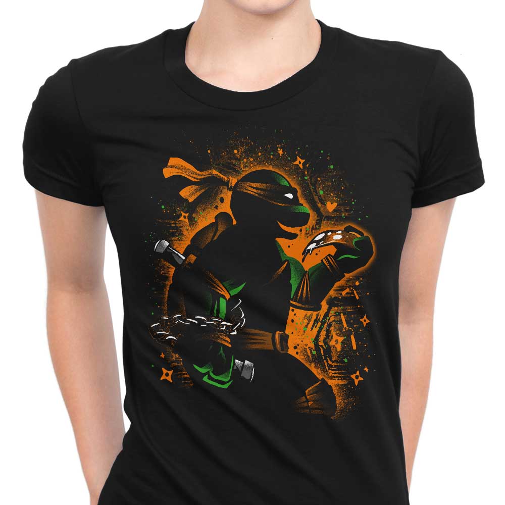 Orange Partying Ninja Women's Apparel - Adult & Kids T-Shirts, Sweatshirts & Hoodies apparel design preview 1
