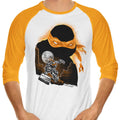 Orange Rush 3/4 Sleeve Raglan - Adult & Kids T-Shirts, Sweatshirts & Hoodies apparel design preview 1