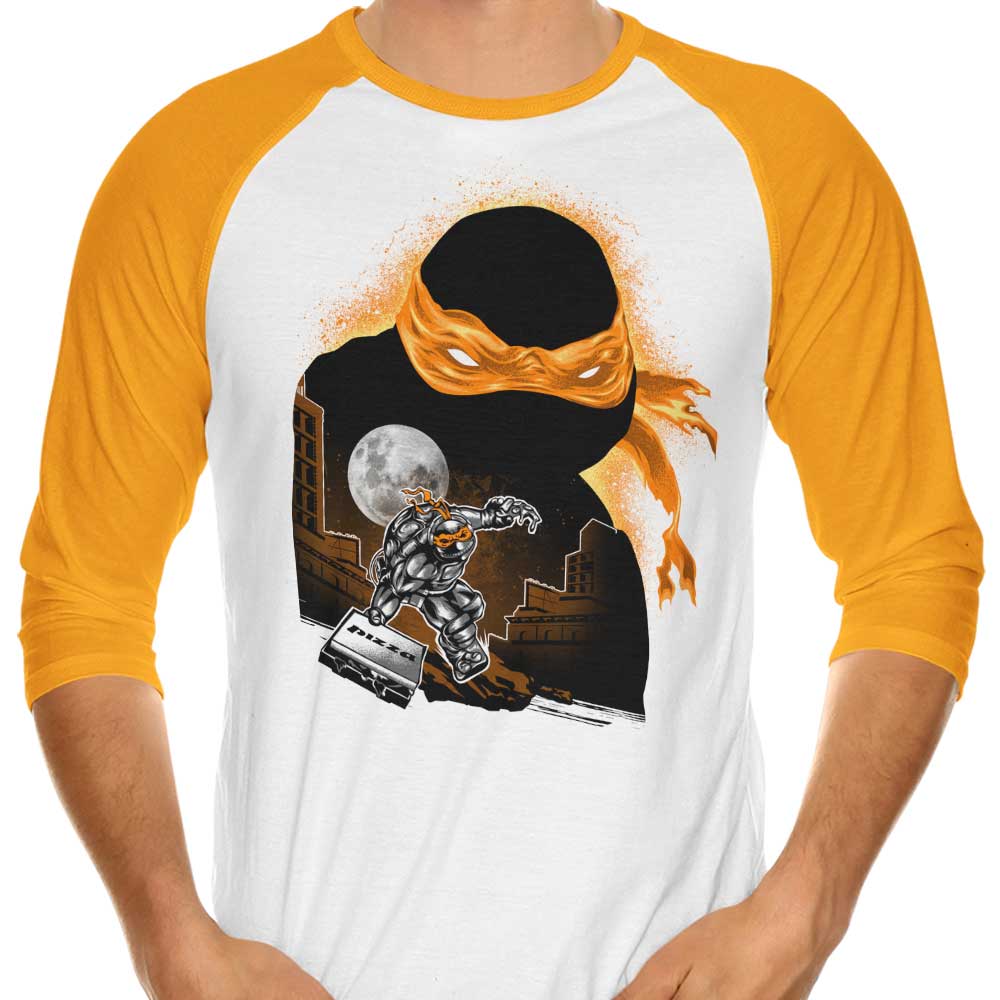 Orange Rush 3/4 Sleeve Raglan - Adult & Kids T-Shirts, Sweatshirts & Hoodies apparel design preview 1