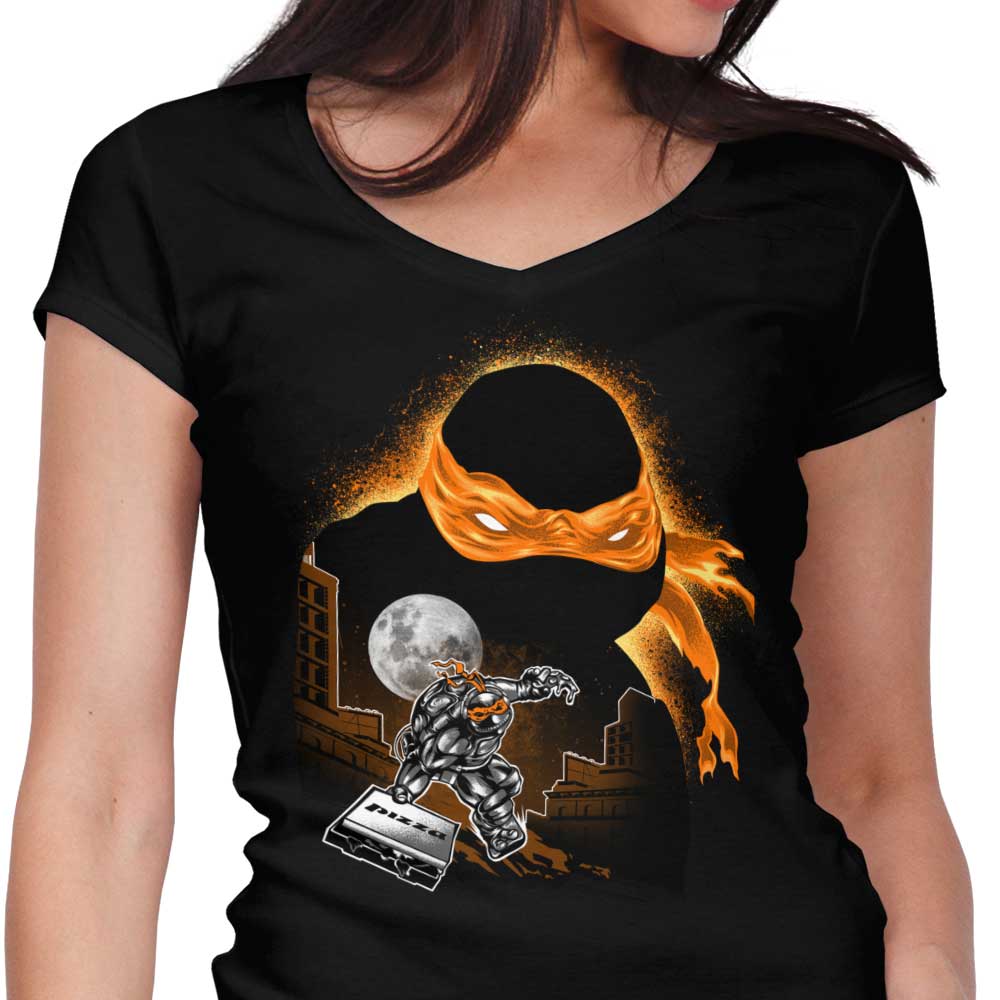 Orange Rush Women's V-Neck - Adult & Kids T-Shirts, Sweatshirts & Hoodies apparel design preview 1