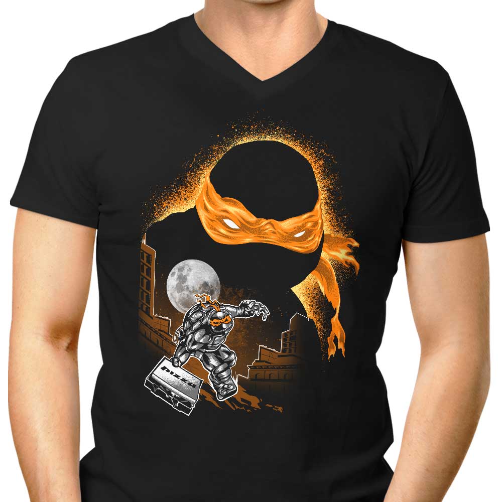 Orange Rush Men's V-Neck - Adult & Kids T-Shirts, Sweatshirts & Hoodies apparel design preview 1