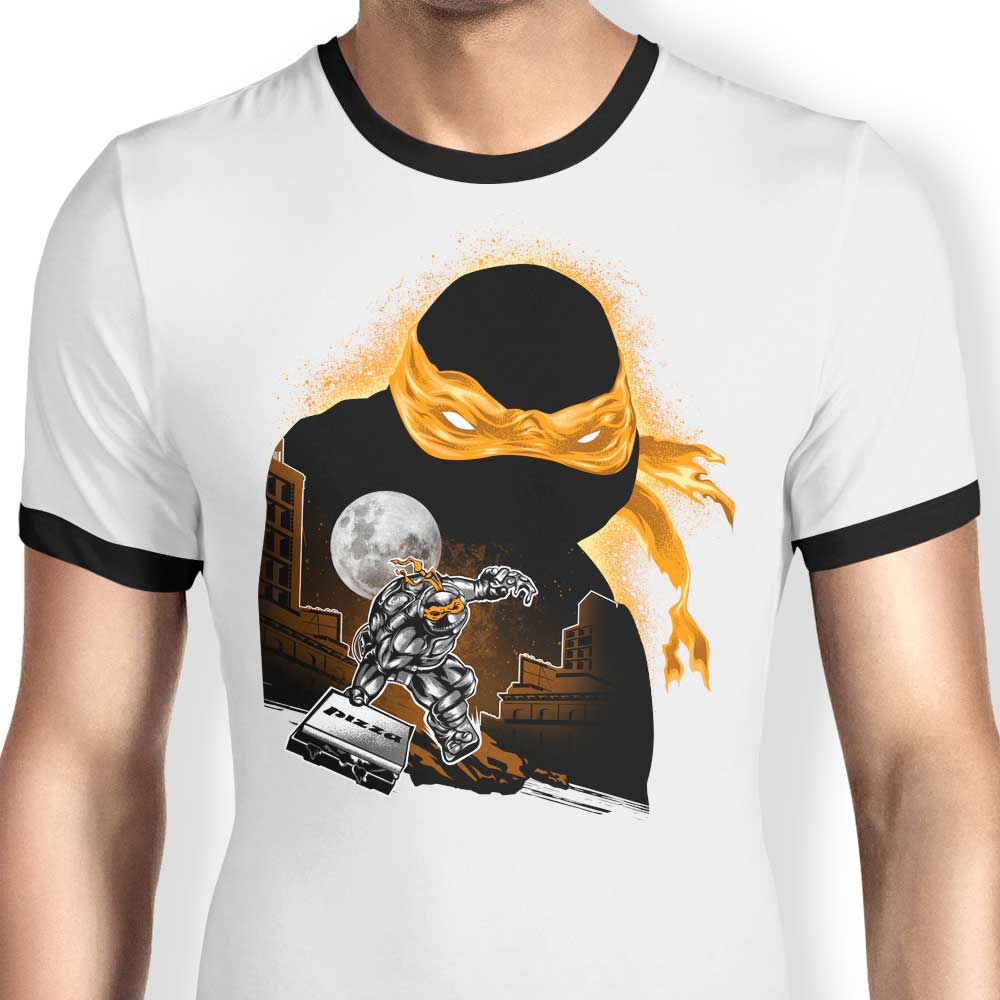 Orange Rush Ringer - Adult & Kids T-Shirts, Sweatshirts & Hoodies apparel design preview 1
