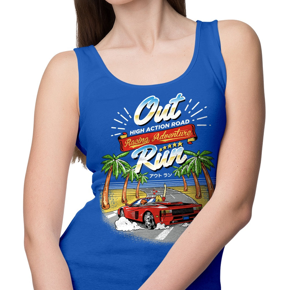 Outrun Tank Top - Adult & Kids T-Shirts, Sweatshirts & Hoodies apparel design preview 1